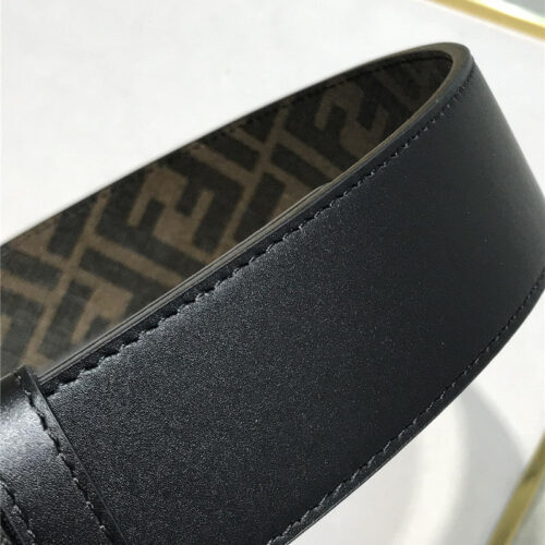 High Quality Luxury Fendi Belt In Calfskin With Printed Canvas Bottom product detail