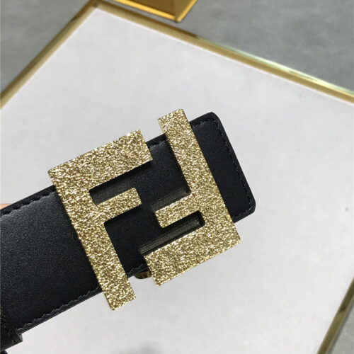High Quality Luxury Fendi Belt In Calfskin With Printed Canvas Bottom product detail