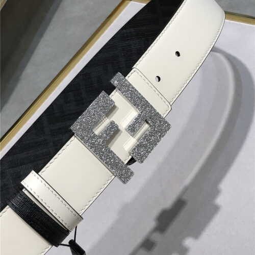 High Quality Luxury Fendi Belt In Calfskin With Printed Canvas Bottom – Style 83942 product detail