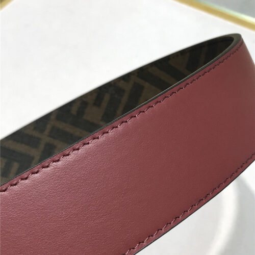 High Quality Luxury Fendi Belt In Calfskin With Printed Canvas Bottom – Style 82246 product detail