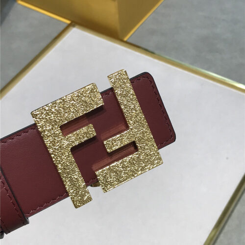 High Quality Luxury Fendi Belt In Calfskin With Printed Canvas Bottom – Style 82246 product detail