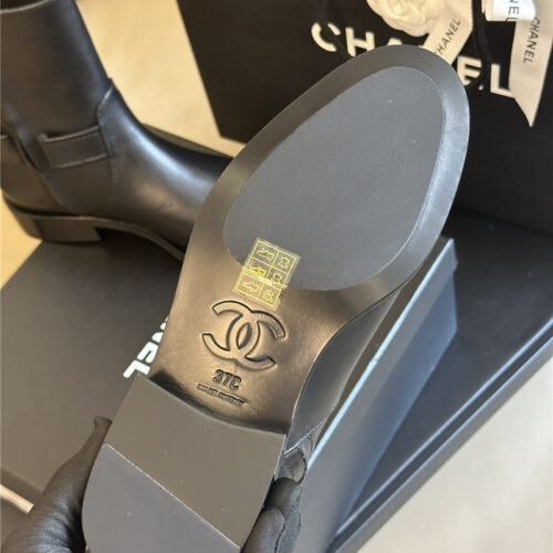 High Quality Luxury Chanel Autumn Winter Chain Ankle Boots – Style 92454 product detail