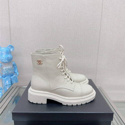 High Quality Luxury Chanel Platform Martin Ankle Boots – Style 13478 product detail