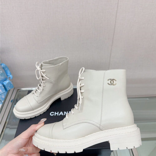 High Quality Luxury Chanel Platform Martin Ankle Boots – Style 13478 alternate view