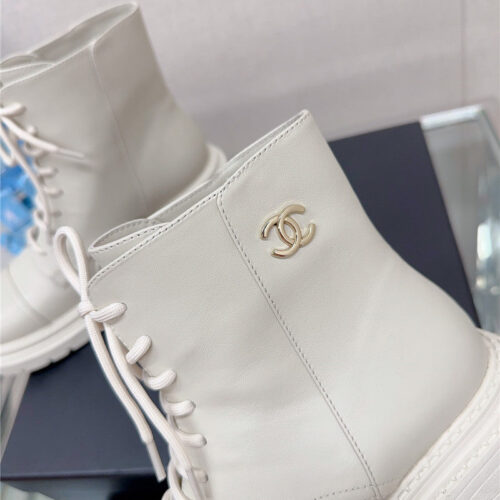 High Quality Luxury Chanel Platform Martin Ankle Boots – Style 13478 product detail