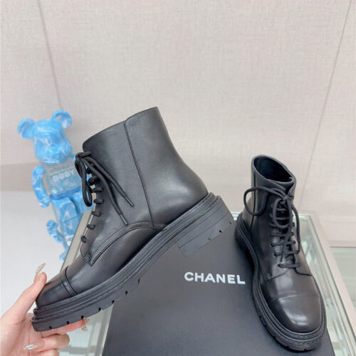 High Quality Luxury Chanel Platform Martin Ankle Boots – Style 79014 product detail
