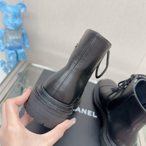 High Quality Luxury Chanel Platform Martin Ankle Boots – Style 79014 product detail