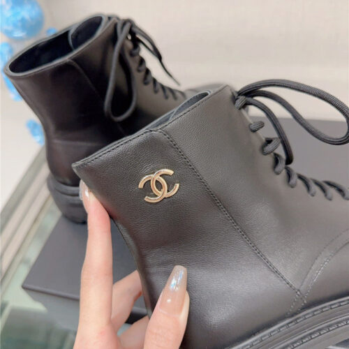 High Quality Luxury Chanel Platform Martin Ankle Boots – Style 79014 product detail