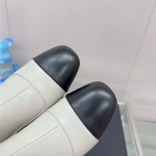 High Quality Luxury Chanel Chunky Heel Stitching Ankle Boots product detail
