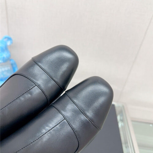 High Quality Luxury Chanel Chunky Heel Stitching Ankle Boots – Style 93638 product detail