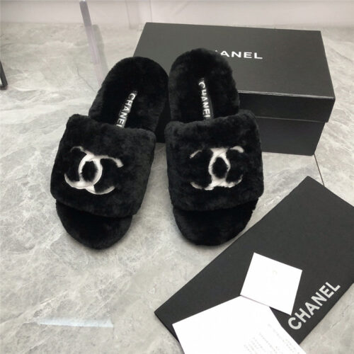 High Quality Luxury Chanel Fur Slippers – Style 80934 product detail
