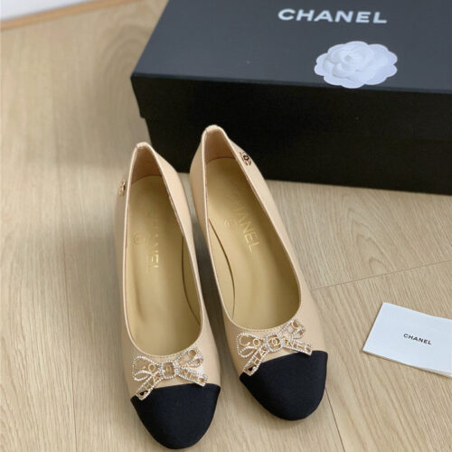 High Quality Luxury Chanel Double C Butterfly Diamond Buckle Shoes – Style 61574 alternate view