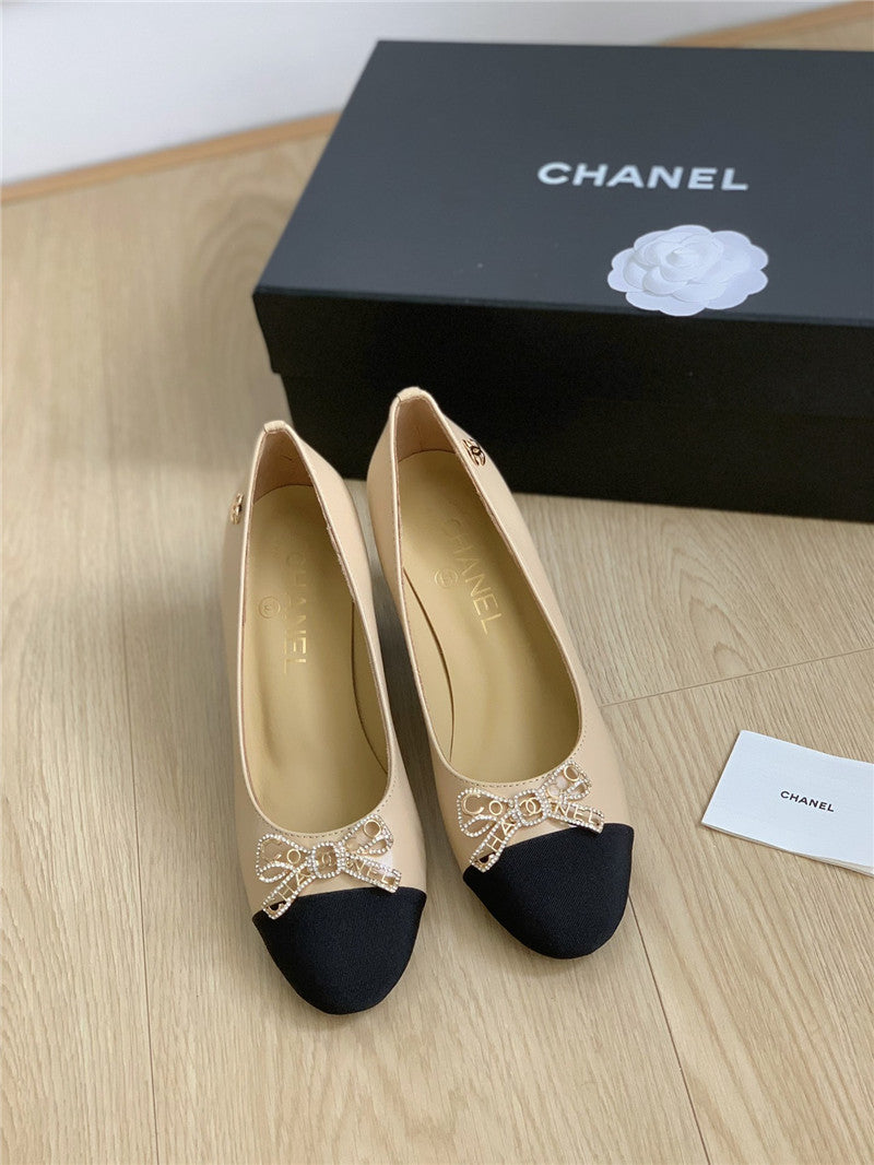 High Quality Luxury Chanel Double C Butterfly Diamond Buckle Shoes – Style 61574 product detail