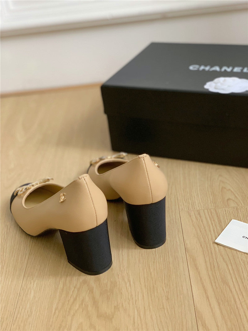 High Quality Luxury Chanel Double C Butterfly Diamond Buckle Shoes – Style 61574 product detail