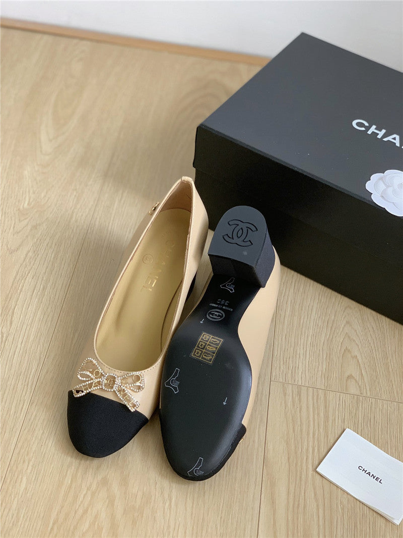 High Quality Luxury Chanel Double C Butterfly Diamond Buckle Shoes – Style 61574 product detail