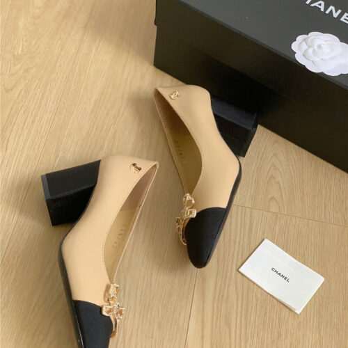 High Quality Luxury Chanel Double C Butterfly Diamond Buckle Shoes – Style 61574 product detail
