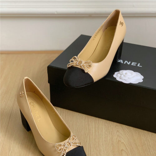High Quality Luxury Chanel Double C Butterfly Diamond Buckle Shoes – Style 61574 product detail
