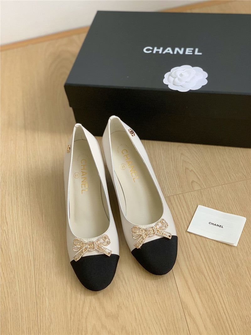 High Quality Luxury Chanel Double C Butterfly Diamond Buckle Shoes – Style 92646 product detail