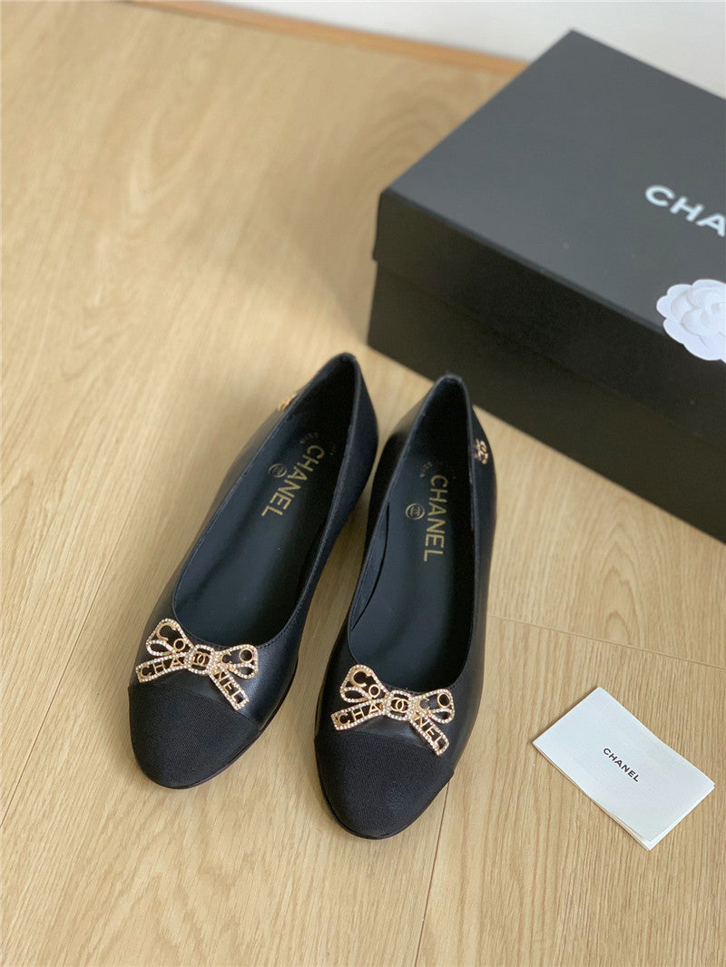High Quality Luxury Chanel Double C Butterfly Diamond Buckle Shoes – Style 56486 product detail