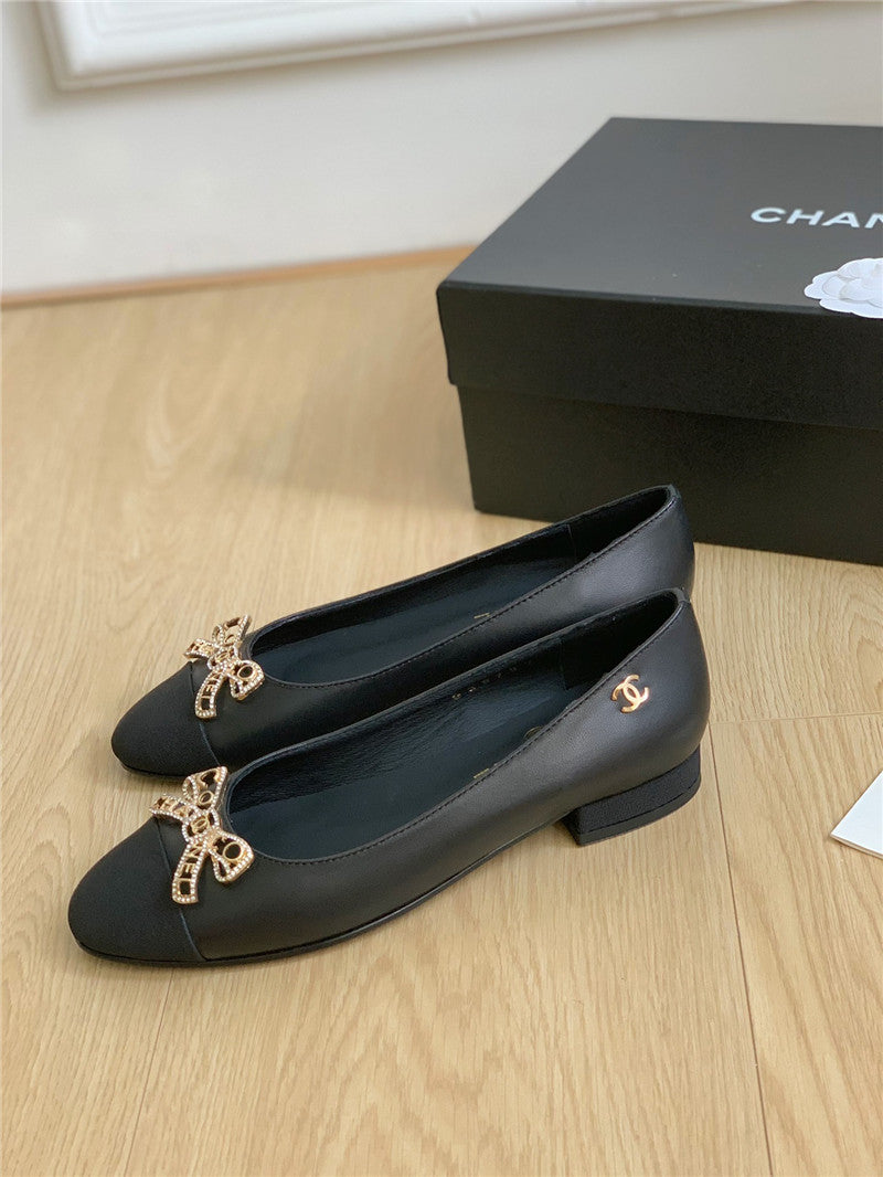 High Quality Luxury Chanel Double C Butterfly Diamond Buckle Shoes – Style 56486