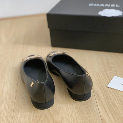 High Quality Luxury Chanel Double C Butterfly Diamond Buckle Shoes – Style 56486 product detail