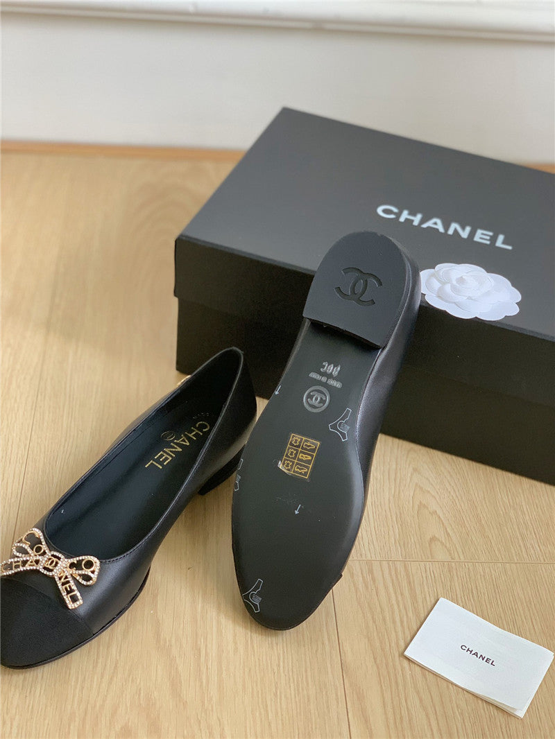 High Quality Luxury Chanel Double C Butterfly Diamond Buckle Shoes – Style 56486 product detail
