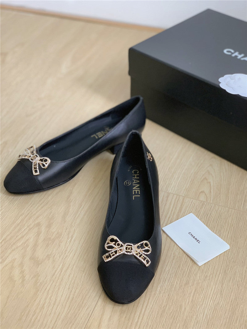 High Quality Luxury Chanel Double C Butterfly Diamond Buckle Shoes – Style 56486 product detail