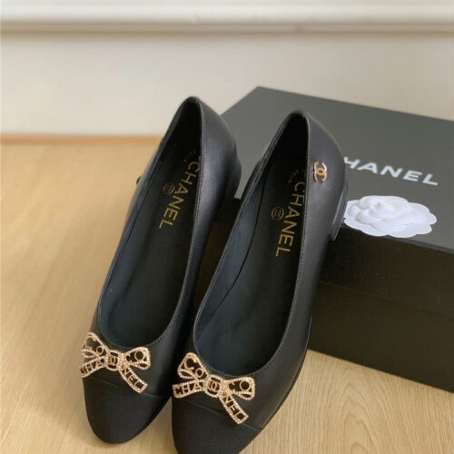 High Quality Luxury Chanel Double C Butterfly Diamond Buckle Shoes – Style 56486 product detail