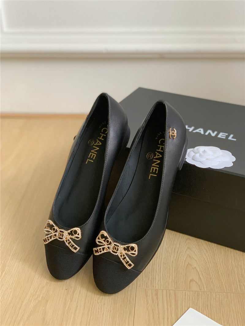 High Quality Luxury Chanel Double C Butterfly Diamond Buckle Shoes – Style 56486 product detail