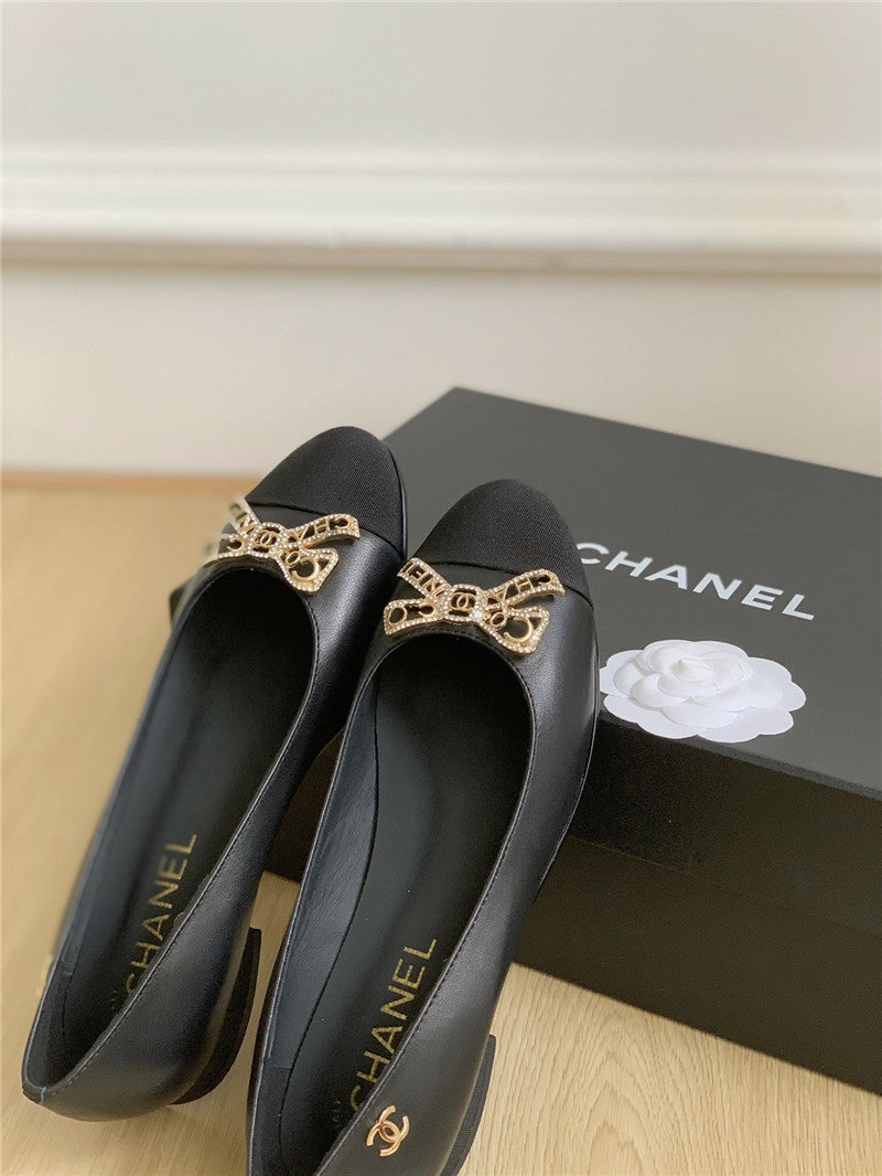 High Quality Luxury Chanel Double C Butterfly Diamond Buckle Shoes – Style 56486 product detail