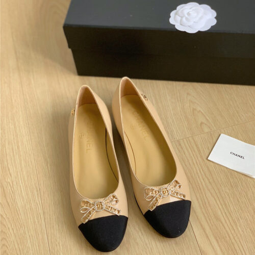 High Quality Luxury Chanel Double C Butterfly Diamond Buckle Shoes – Style 89254 product detail