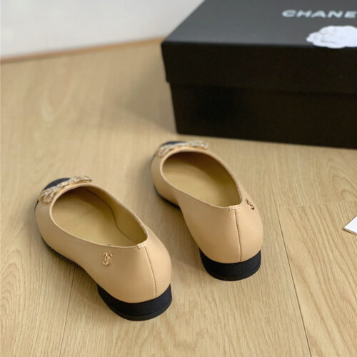 High Quality Luxury Chanel Double C Butterfly Diamond Buckle Shoes – Style 89254 product detail