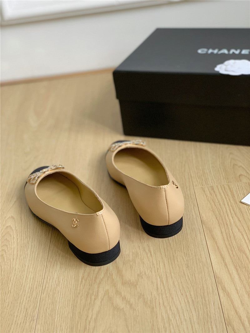 High Quality Luxury Chanel Double C Butterfly Diamond Buckle Shoes – Style 89254 product detail