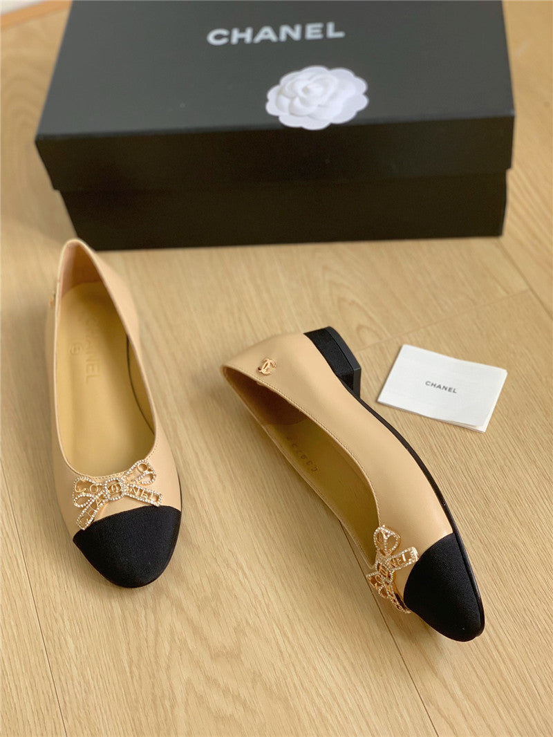 High Quality Luxury Chanel Double C Butterfly Diamond Buckle Shoes – Style 89254 product detail
