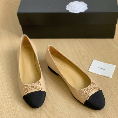 High Quality Luxury Chanel Double C Butterfly Diamond Buckle Shoes – Style 89254 product detail