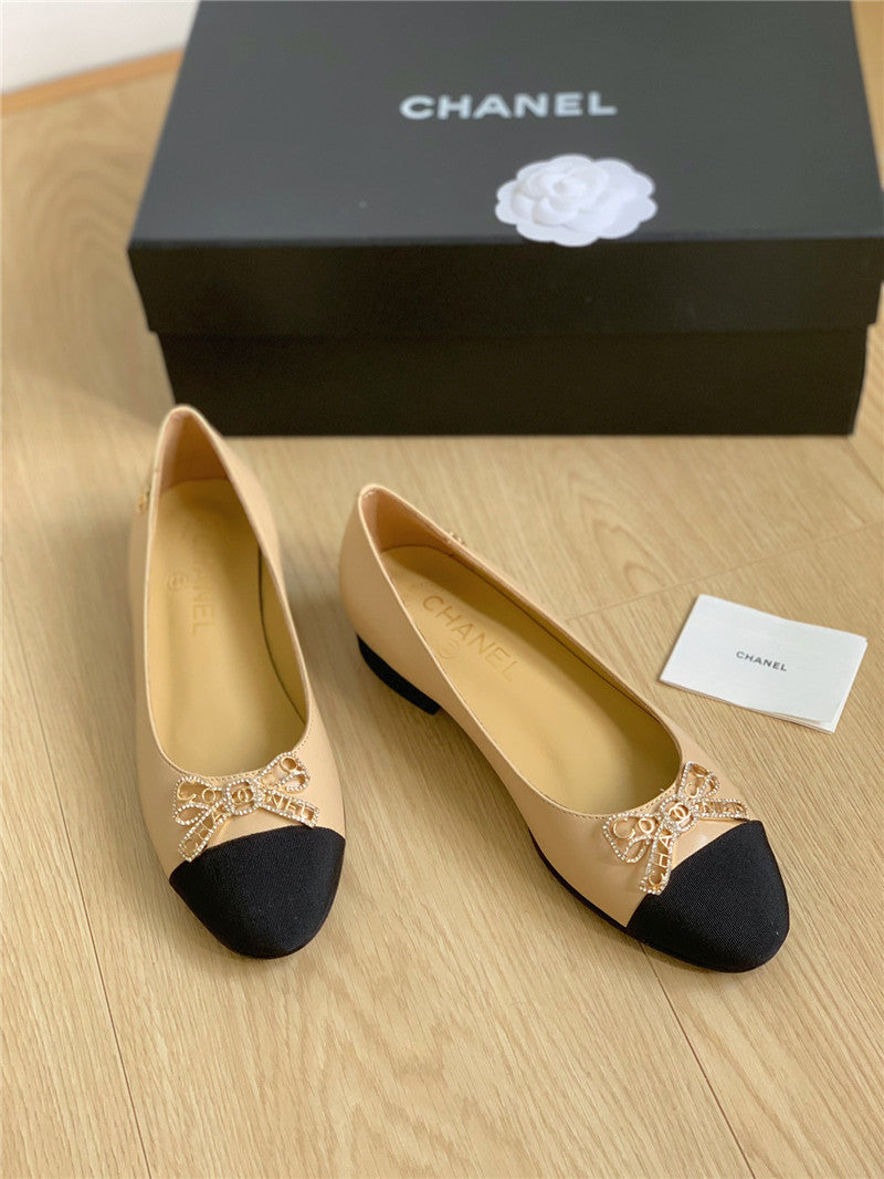 High Quality Luxury Chanel Double C Butterfly Diamond Buckle Shoes – Style 89254 product detail