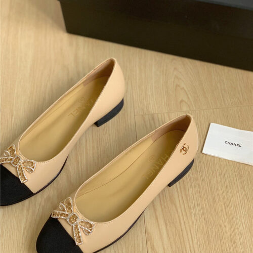 High Quality Luxury Chanel Double C Butterfly Diamond Buckle Shoes – Style 89254 product detail