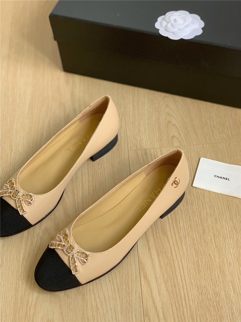 High Quality Luxury Chanel Double C Butterfly Diamond Buckle Shoes – Style 89254 product detail