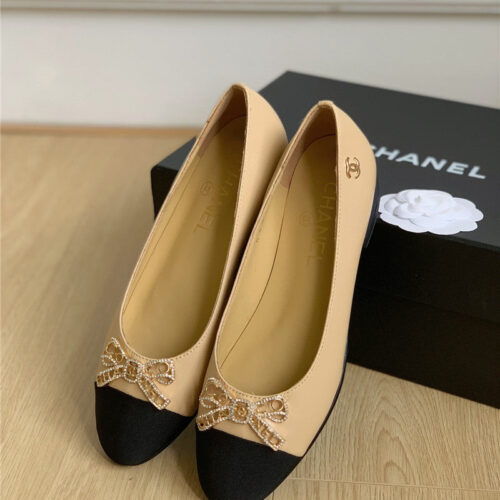 High Quality Luxury Chanel Double C Butterfly Diamond Buckle Shoes – Style 89254 alternate view
