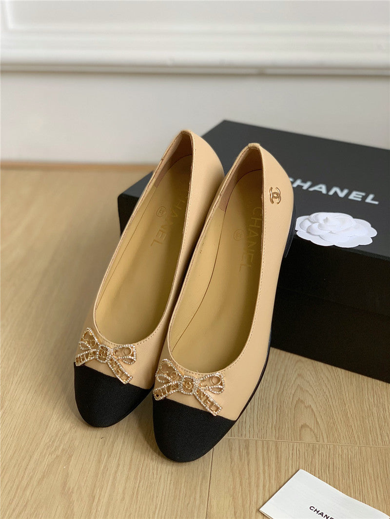High Quality Luxury Chanel Double C Butterfly Diamond Buckle Shoes – Style 89254 product detail