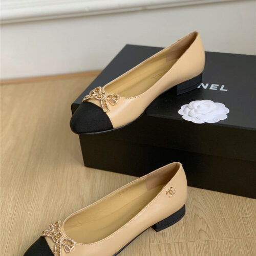 High Quality Luxury Chanel Double C Butterfly Diamond Buckle Shoes – Style 89254 product detail