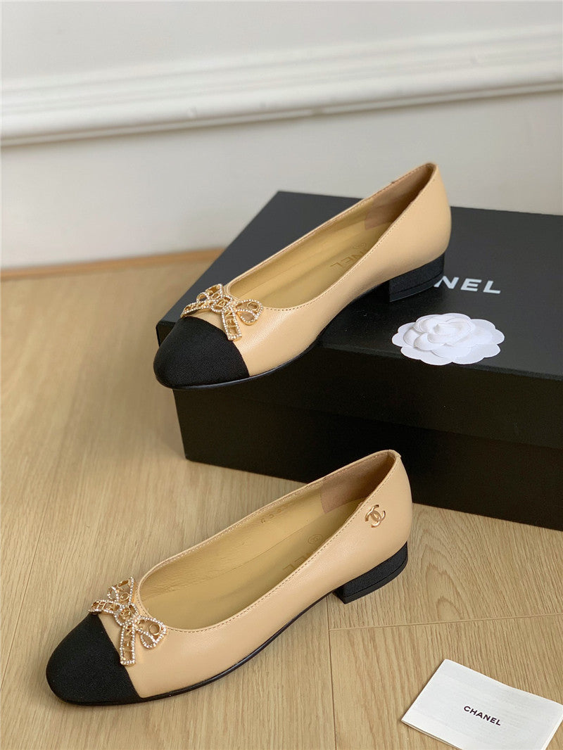 High Quality Luxury Chanel Double C Butterfly Diamond Buckle Shoes – Style 89254 product detail