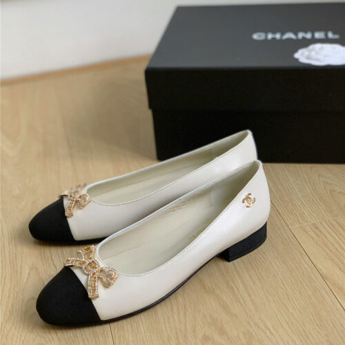 High Quality Luxury Chanel Double C Butterfly Diamond Buckle Shoes – Style 54790