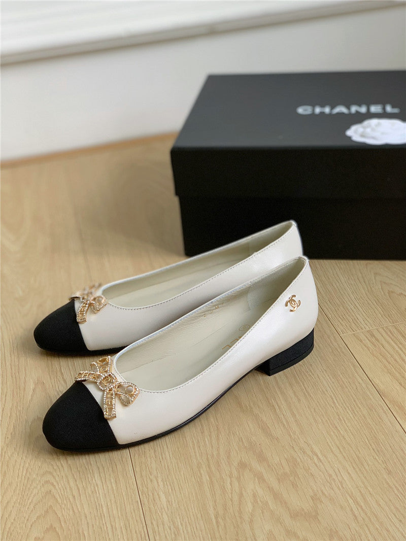 High Quality Luxury Chanel Double C Butterfly Diamond Buckle Shoes – Style 54790