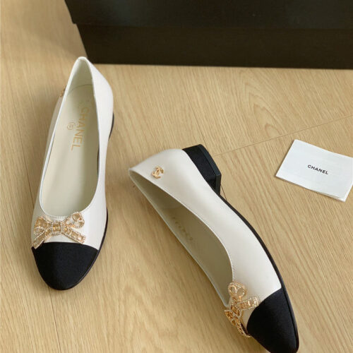 High Quality Luxury Chanel Double C Butterfly Diamond Buckle Shoes – Style 54790 product detail