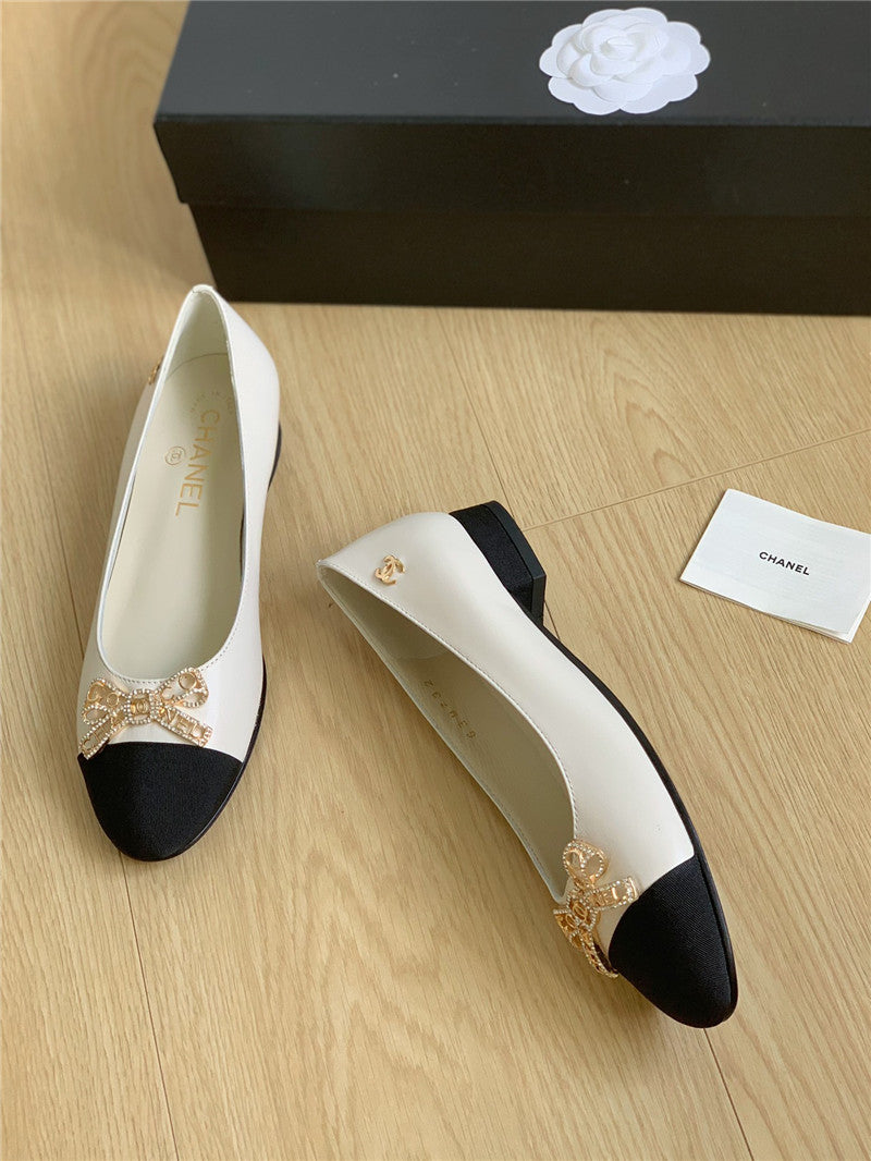 High Quality Luxury Chanel Double C Butterfly Diamond Buckle Shoes – Style 54790 product detail