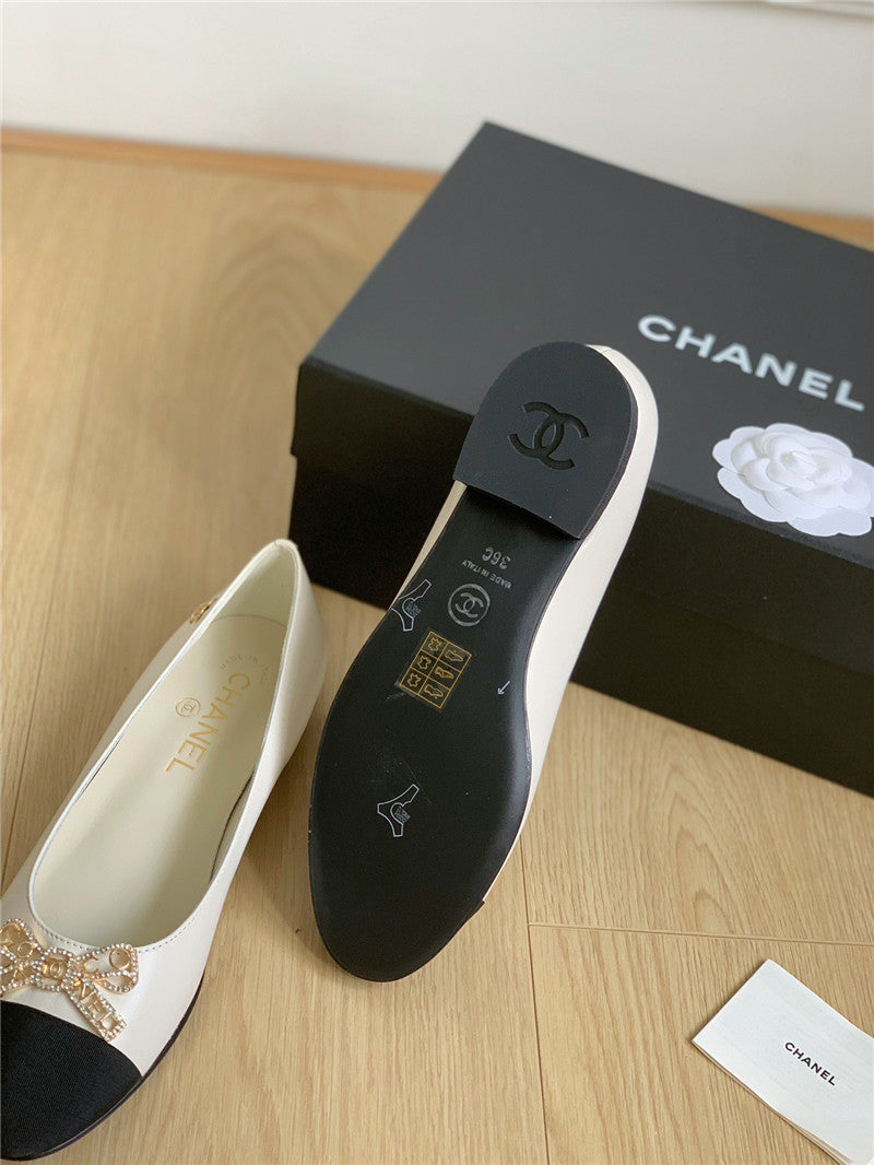 High Quality Luxury Chanel Double C Butterfly Diamond Buckle Shoes – Style 54790 product detail