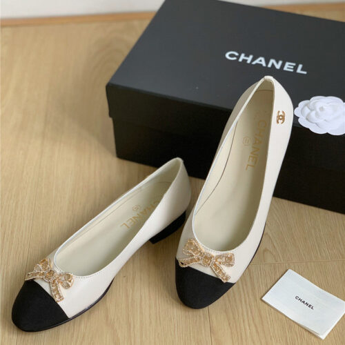 High Quality Luxury Chanel Double C Butterfly Diamond Buckle Shoes – Style 54790 product detail