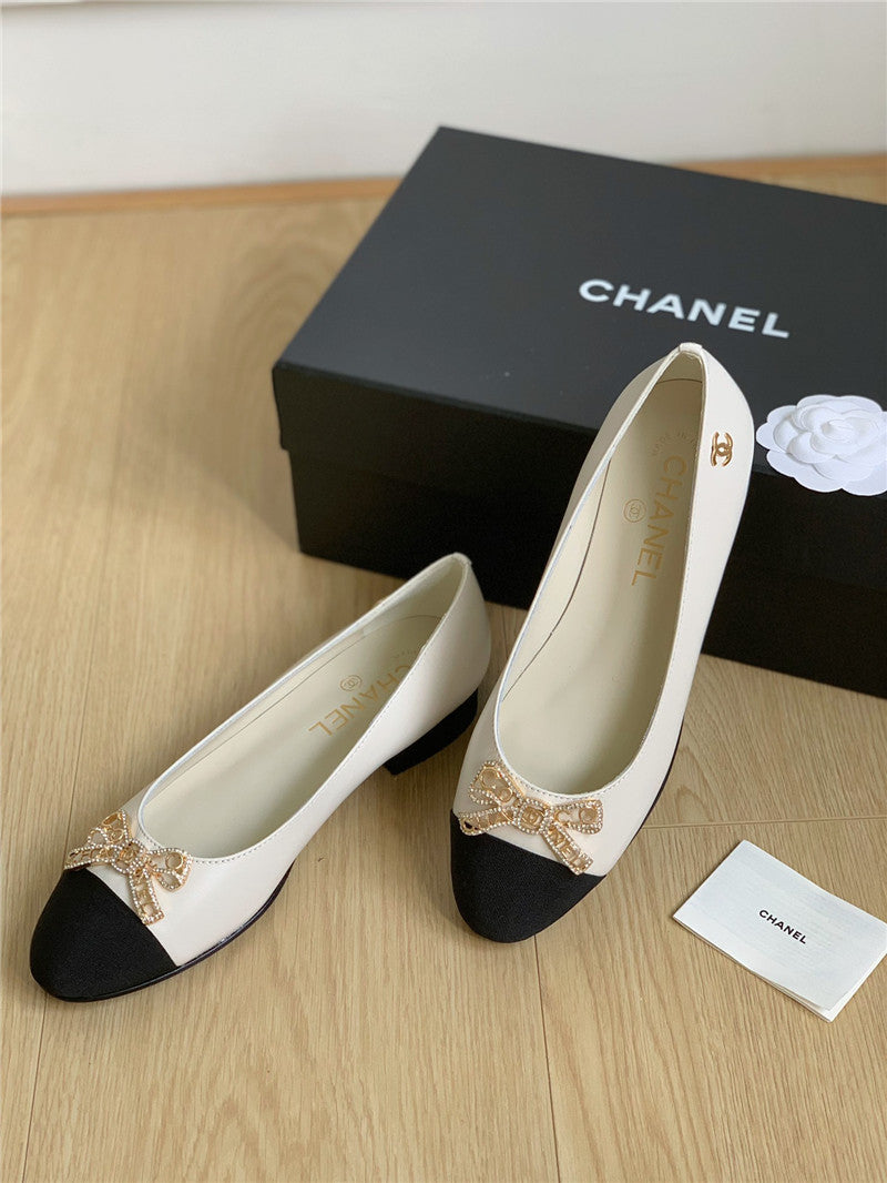 High Quality Luxury Chanel Double C Butterfly Diamond Buckle Shoes – Style 54790 product detail