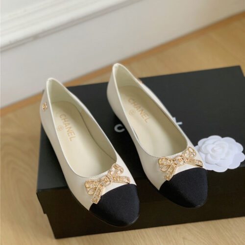 High Quality Luxury Chanel Double C Butterfly Diamond Buckle Shoes – Style 54790 product detail